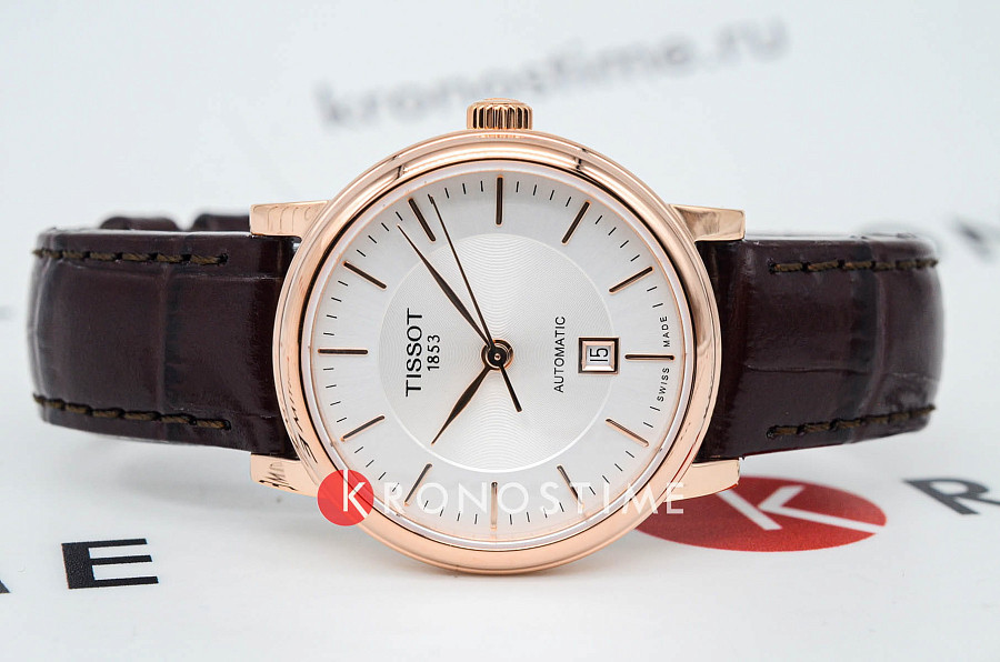Часы Tissot Carson Automatic Lady T122.207.36.031.00 — механические, сталь металл