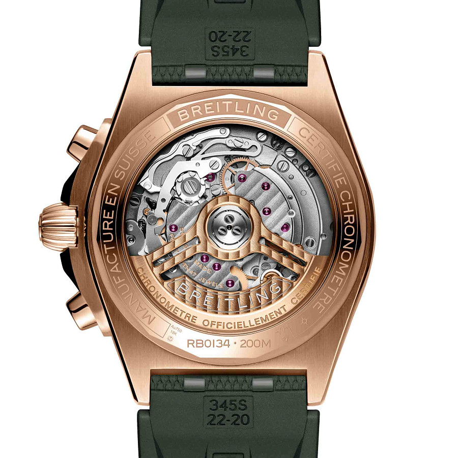 Часы Breitling Chronomat B01 42 RB0134101L1S1 — каучук, мужские