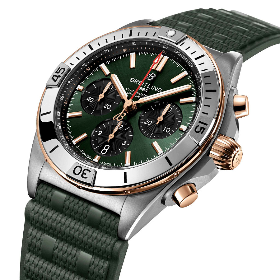 Часы Breitling Chronomat B01 42 UB0134131L1S1 — механические, сталь золото
