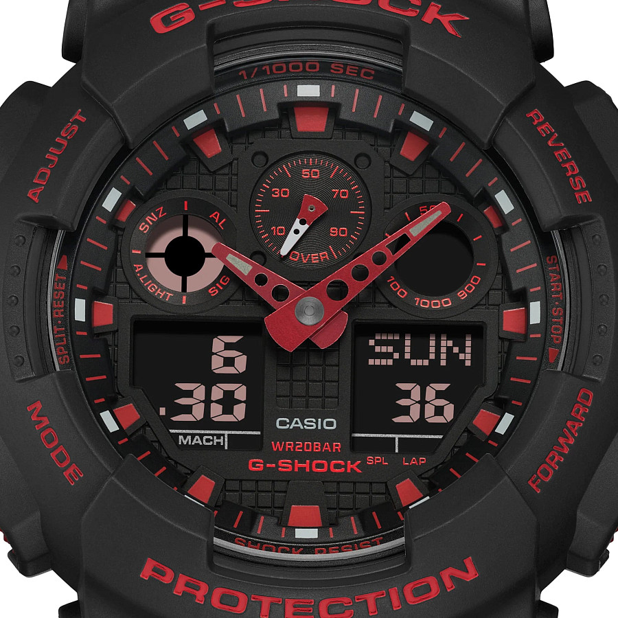 Часы Casio G-Shock GA-100BNR-1A — Япония, электронные