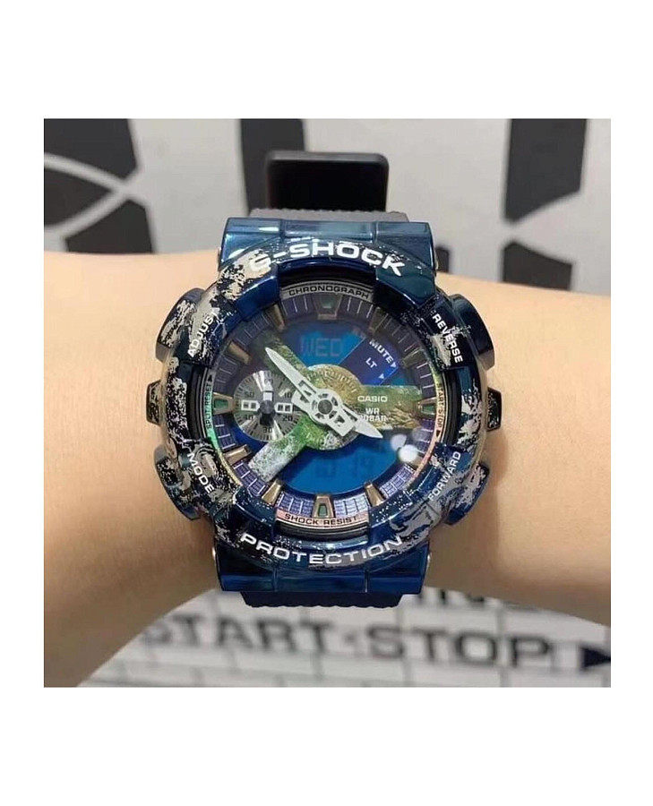 Часы Casio G-Shock GM-110EARTH-1ADR — электронные, пластик сталь