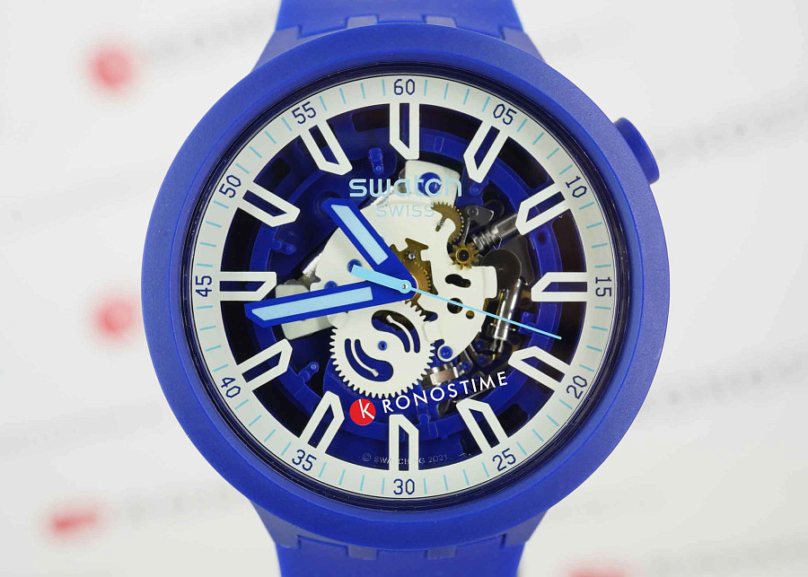 Часы Swatch Big Bold Lacquered SB01N102 — пластик, Швейцария