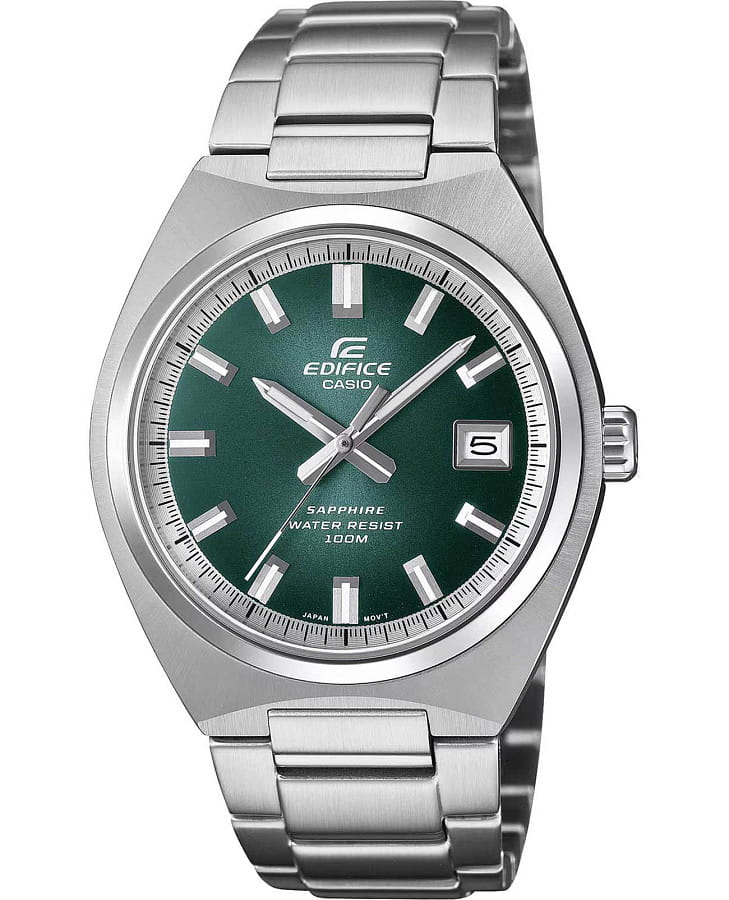 Часы Casio Edifice EFB-109D-3A — мужские, зеленый