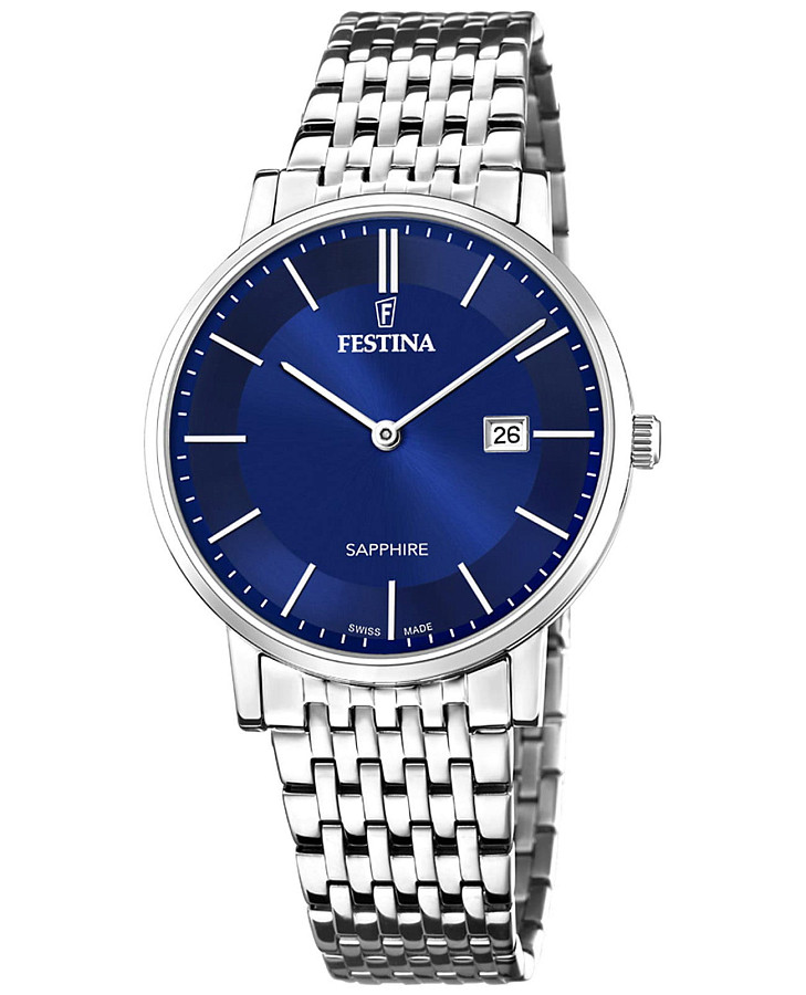 Часы Festina Classics F20018/2 — мужские, синий