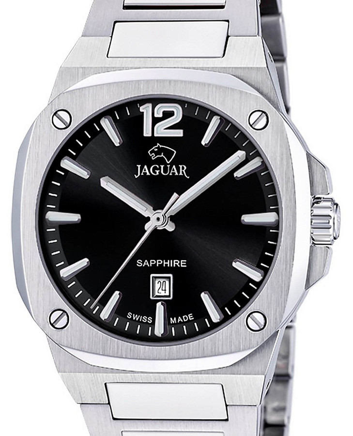 Часы Jaguar Rond Carre J1027/4 — кварцевые, металл сталь