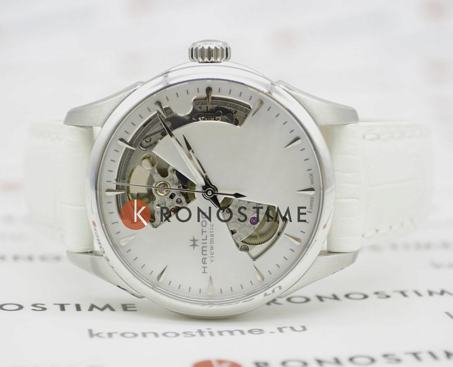 Часы Hamilton Jazzmaster Open Heart Lady Auto H32215890 — перламутровый, сталь