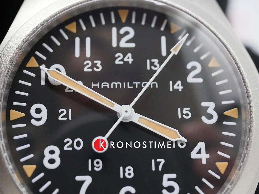 Часы Hamilton Khaki Field Mechanical 42mm H69529933 — тканевый, мужские
