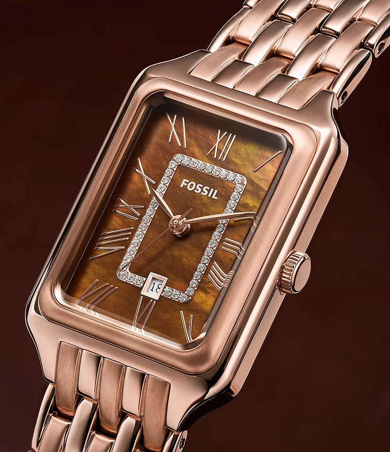 Часы Fossil Raquel ES5323 — нержавеющая сталь с ip-покрытием, женские