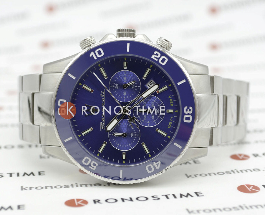 Часы Maserati Competizione Chronograph R8873600002 — мужские, нержавеющая сталь