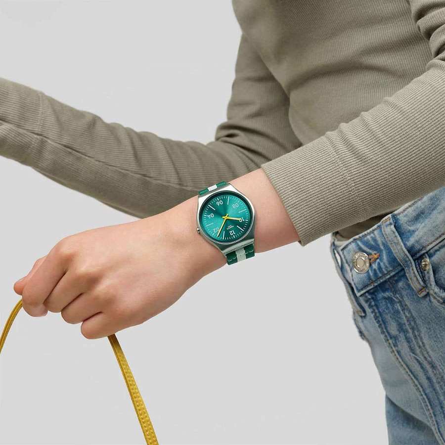 Часы Swatch Casual Stripe SS07S149 — кварцевые, сталь металл