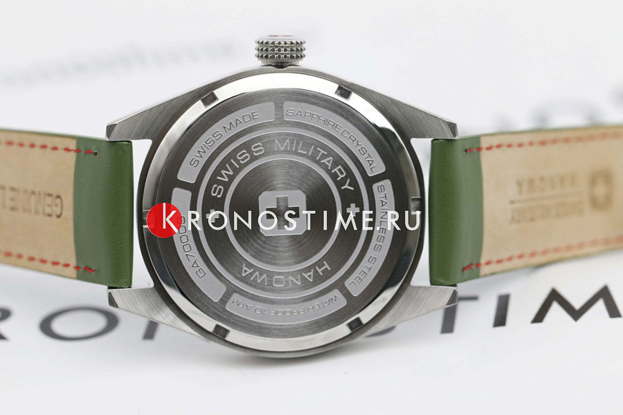 Часы Swiss Military Hanowa Driver SMWGA7000903 — мужские, кожаный