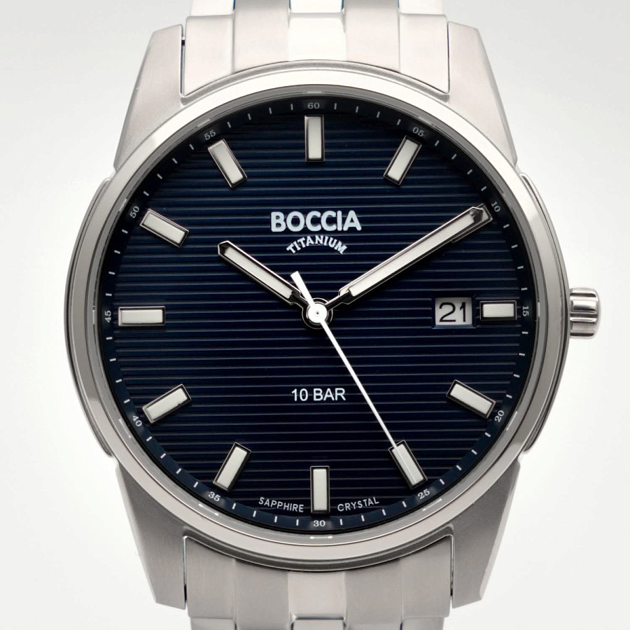 Часы Boccia Titanium 3686-01 — титан, Германия