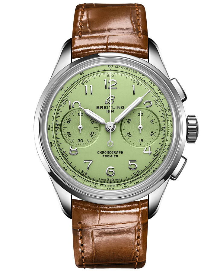 Часы Breitling Premier B09 Chronograph 40 AB0930D31L1P1 — мужские, зеленый