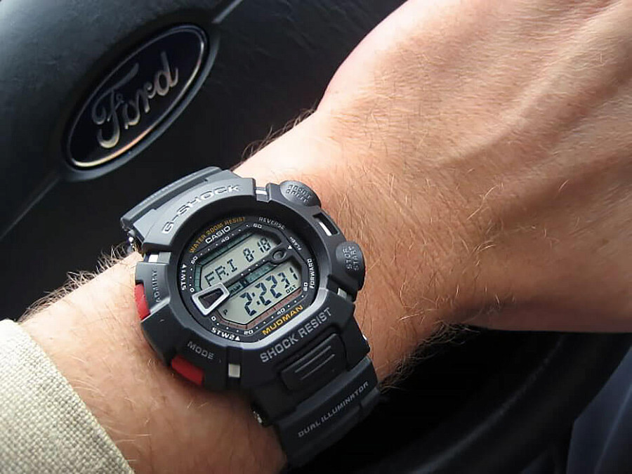 Часы Casio G-Shock G-9000-1VER — серый, электронные