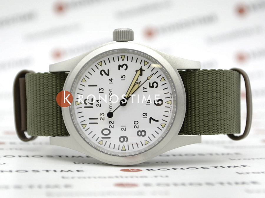 Часы Hamilton Khaki Field Mechanical H69439411 — механические, сталь