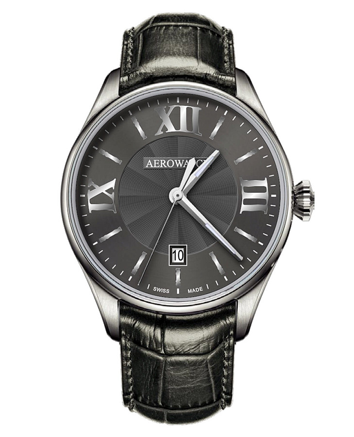 Часы Aerowatch Les Grandes Classiques 42997 AA02 — мужские, черный
