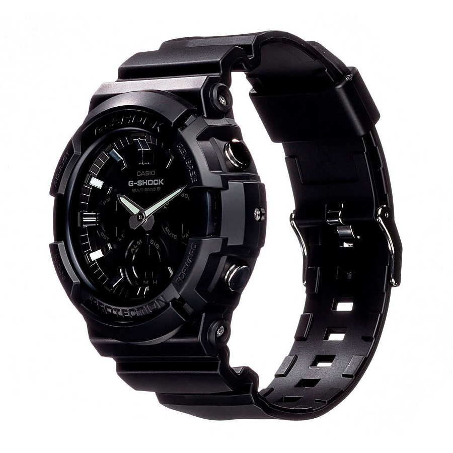 Часы Casio G-Shock GAW-100B-1A — мужские, пластик