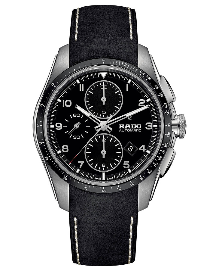 Часы Rado Hyperchrome Automatic Chronograph R32042155 — мужские, черный