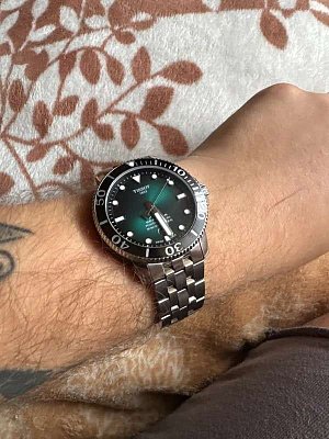 Фото покупателя: Швейцарские механические керамические наручные часы Tissot Seastar 1000 Powermatic 80 T120.407.11.091.01