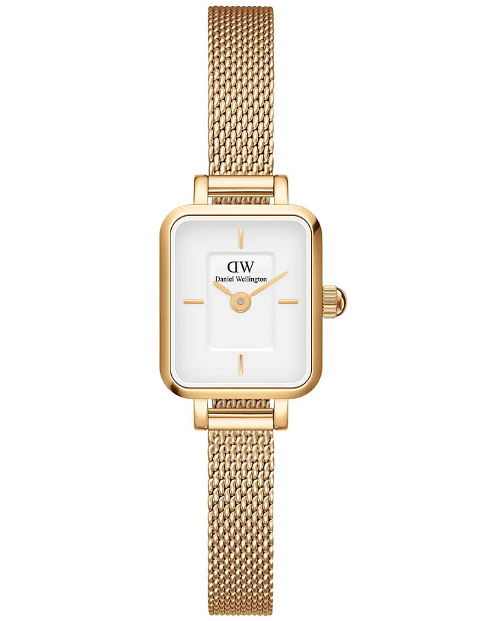 Часы Daniel Wellington Quadro Mini Evergold DW00100725 — женские, белый