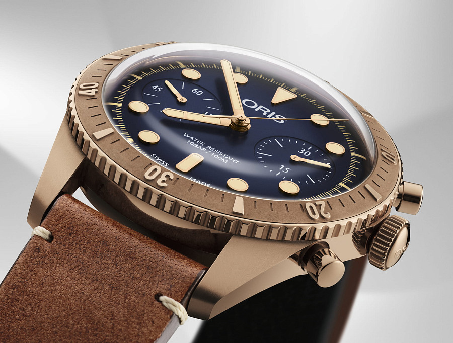 Часы Oris Divers 01 771 7744 3185-Set — бронза, Швейцария