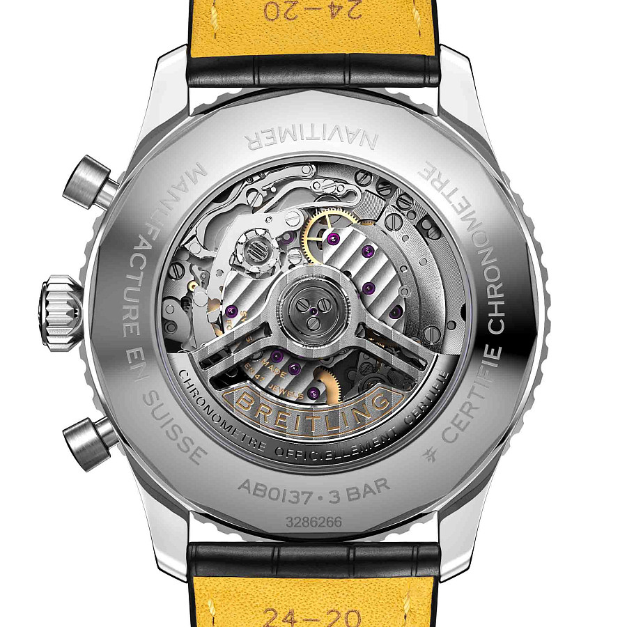 Часы Breitling Navitimer B01 Chronograph 46 AB0137211B1P1 — механические, сталь металл
