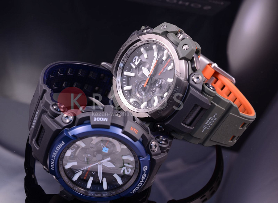 Часы Casio G-Shock GPW-2000-3A — черный, пластик сталь металл