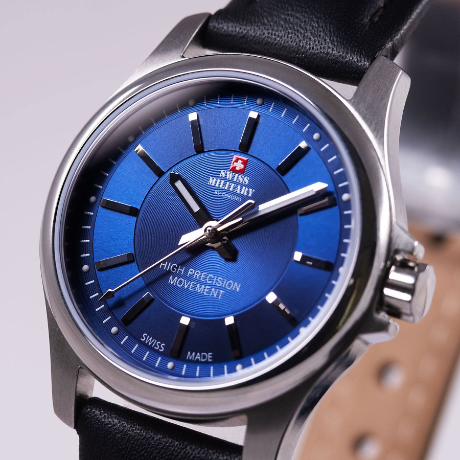 Часы Swiss Military by Chrono Сверхточные SM30201.12 — сталь металл, Швейцария