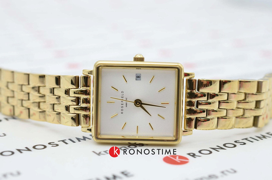 Часы Rosefield The Boxy XS QMWSG-Q021 — кварцевые, металл сталь