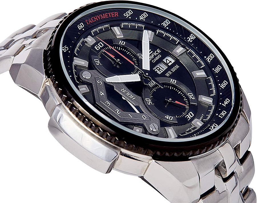 Часы Casio Edifice EF-558D-1A — нержавеющая сталь, мужские