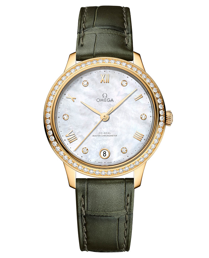 Часы Omega De Ville Prestige 434.58.34.20.55.002 — женские, перламутровый