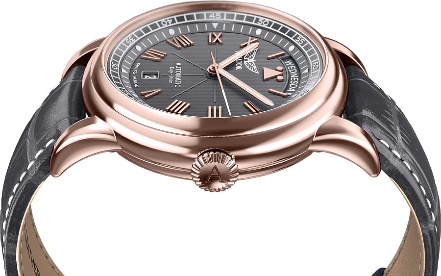 Часы Aviator Douglas Day-Date V.3.35.2.283.4 — сталь металл, Швейцария