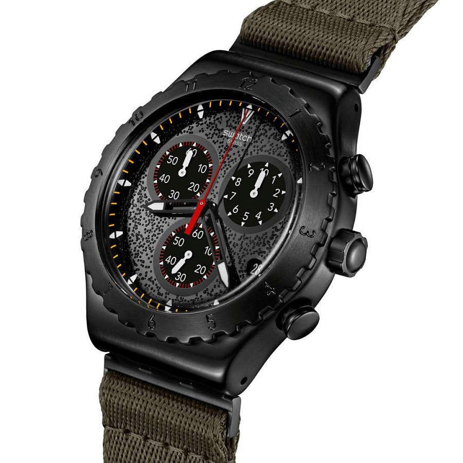 Часы Swatch I New Chrono YVB416 — кварцевые, металл сталь