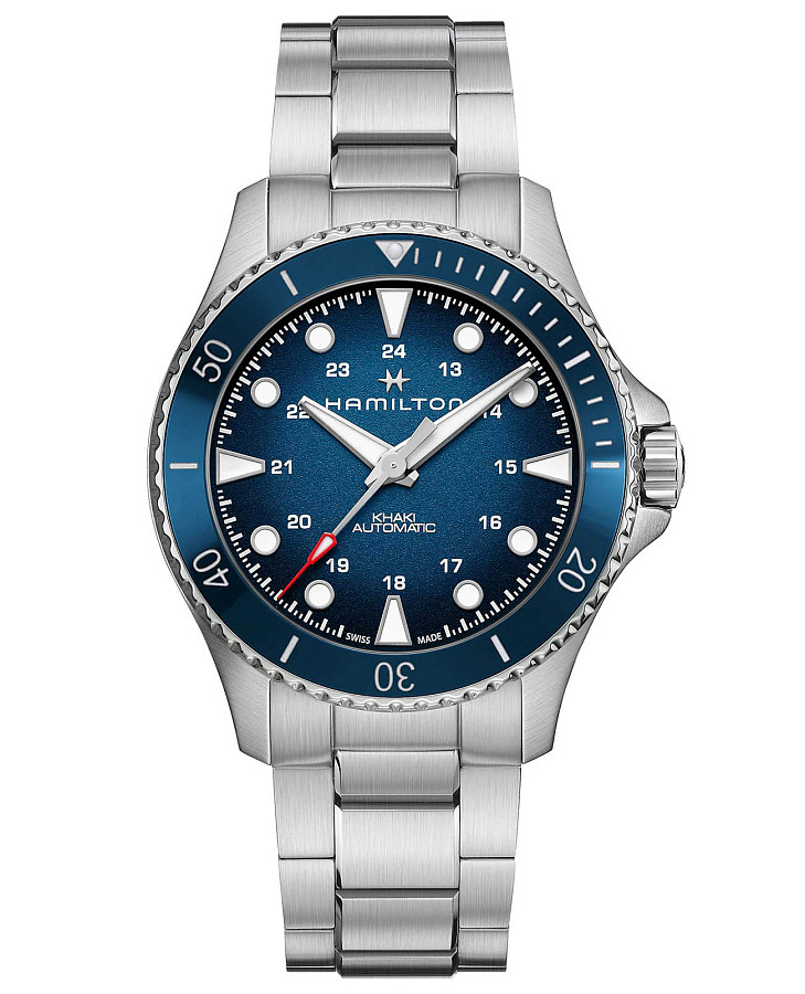 Часы Hamilton Khaki Navy Scuba Automatic H82505140 — мужские, синий