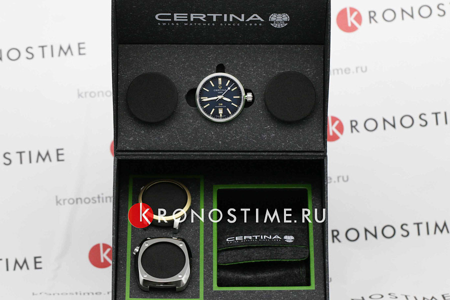 Часы Certina DS+ C041.407.19.041.01 — мужские, серебристый