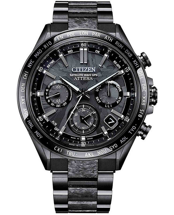 Часы Citizen Attesa CC4067-66E — мужские, серый