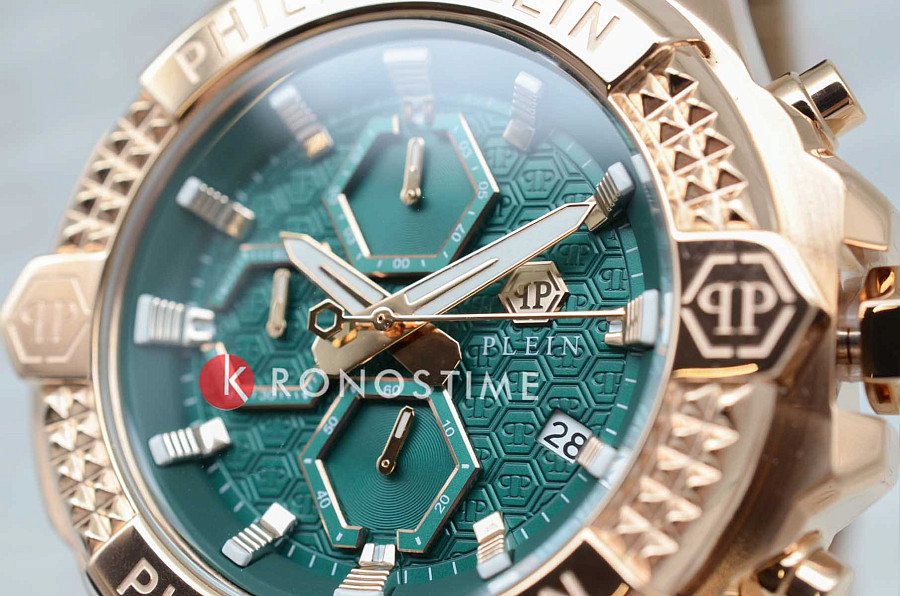 Часы Philipp Plein The $kull Chrono PWWFA0625 — нержавеющая сталь с pvd-покрытием, мужские