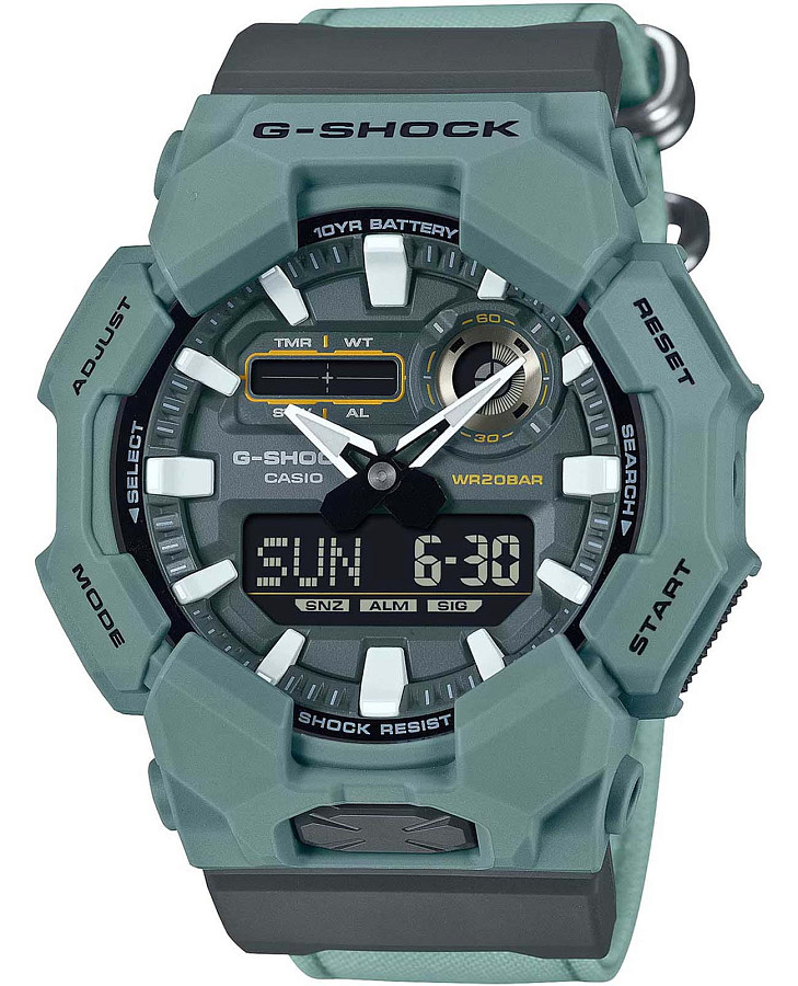 Часы Casio G-SHOCK GA-010CE-2A — мужские, зеленый