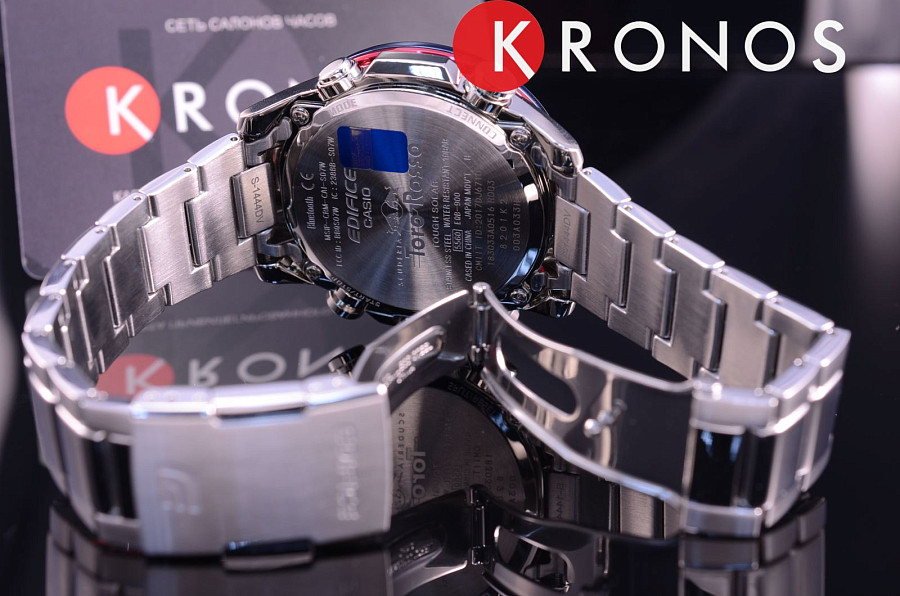 Часы Casio Edifice EQB-900TR-2A — серый, сталь металл