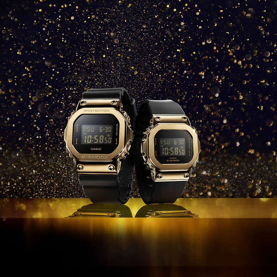Часы Casio G-Shock GM-S5600GB-1DR (GM-S5600GB-1) — Япония, женские