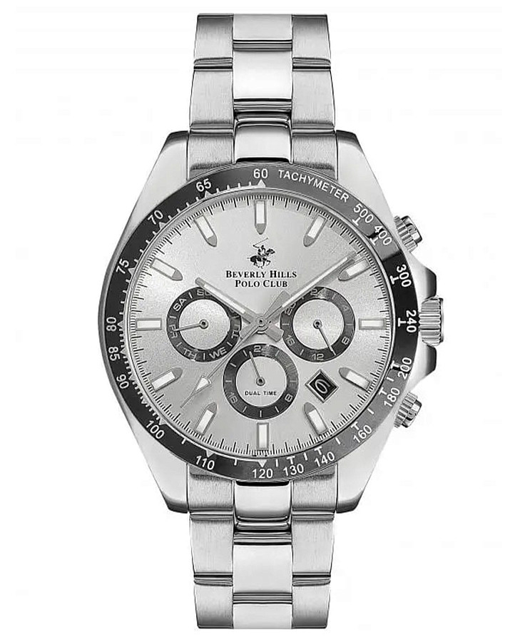 Часы Beverly Hills Polo Club BP3127X.330 — мужские, серебристый