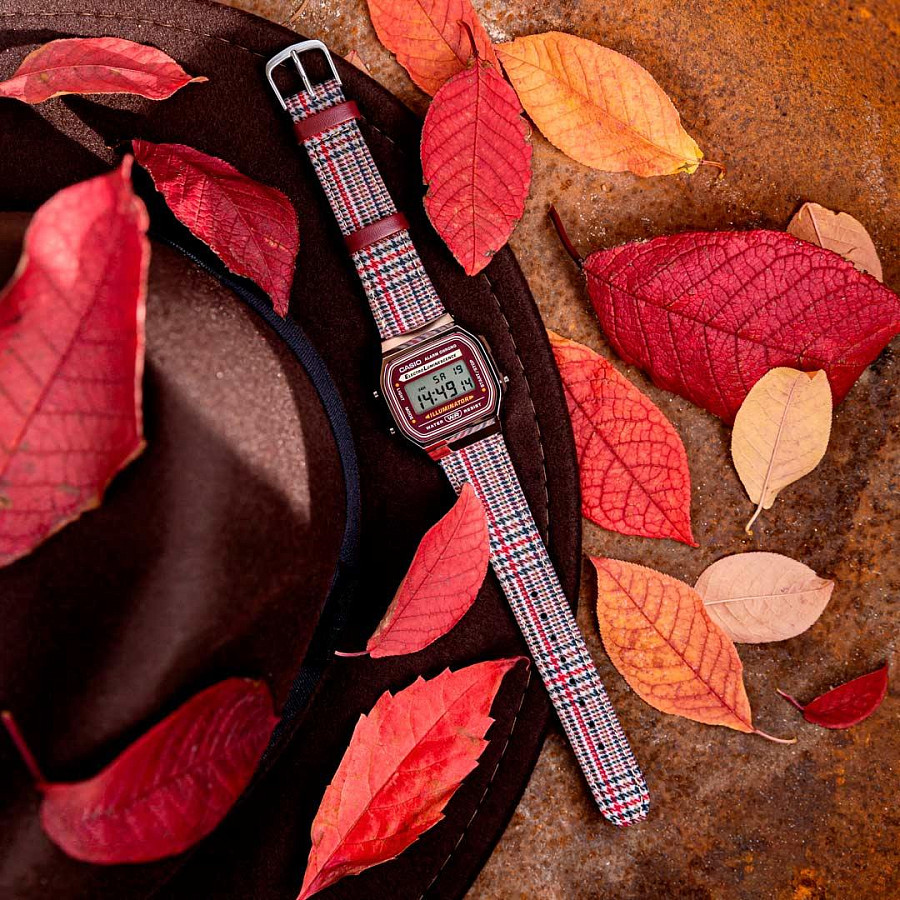 Часы Casio Collection A168WEFL-5AEF — пластик, Япония