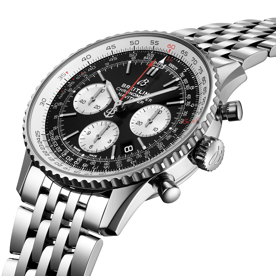 Часы Breitling Navitimer B01 Chronograph 43 AB0121211B1A1 — механические, металл сталь