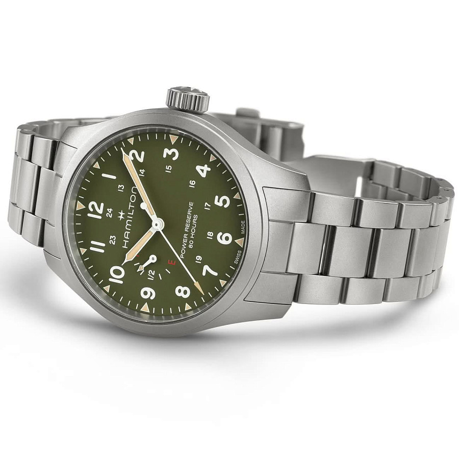 Часы Hamilton Khaki Field Power Reserve H69509160 — нержавеющая сталь, мужские