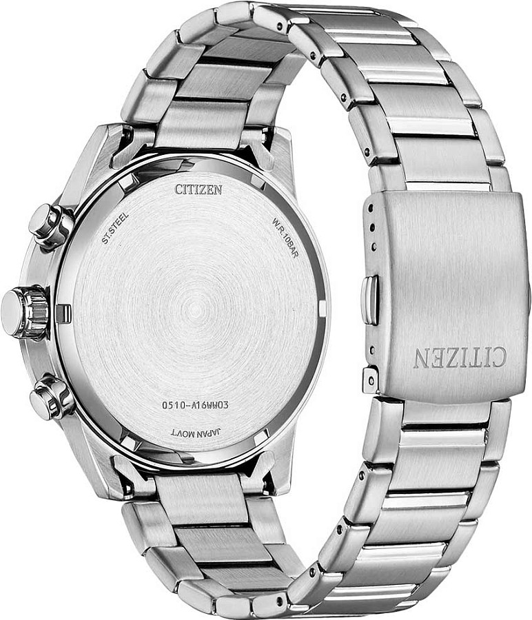 Часы Citizen Chronograph AN3681-57E — черный, сталь металл