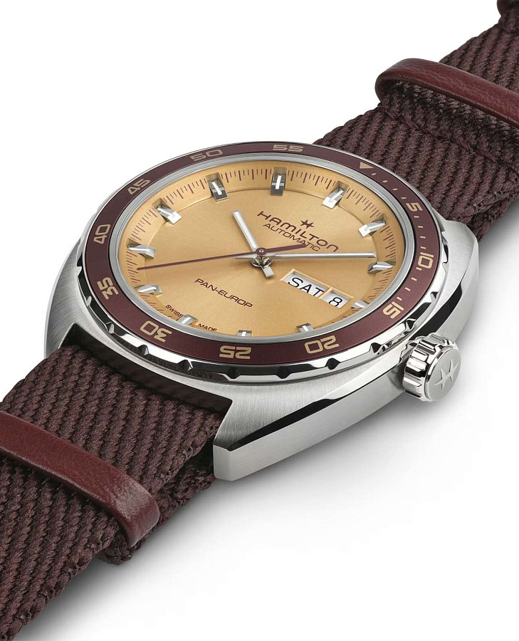 Часы Hamilton American Classic Pan Europ Day Date Auto H35435820 — сталь металл, Швейцария