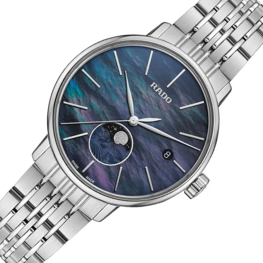 Часы Rado Coupole Classic Moonphase R22883913 — кварцевые, сталь металл