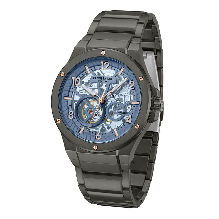 Часы Kenneth Cole Automatic KCWGY0063301 — мужские, нержавеющая сталь с ip-покрытием