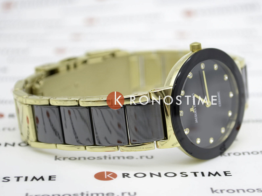 Часы Jacques Lemans High Tech Ceramic 42-7K — черный, металл сталь
