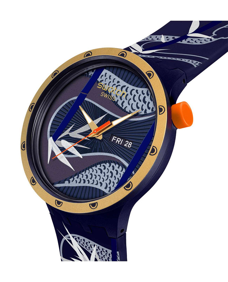 Часы Swatch Big Bold Biosourced Standard SB05Z700 — кварцевые, пластик